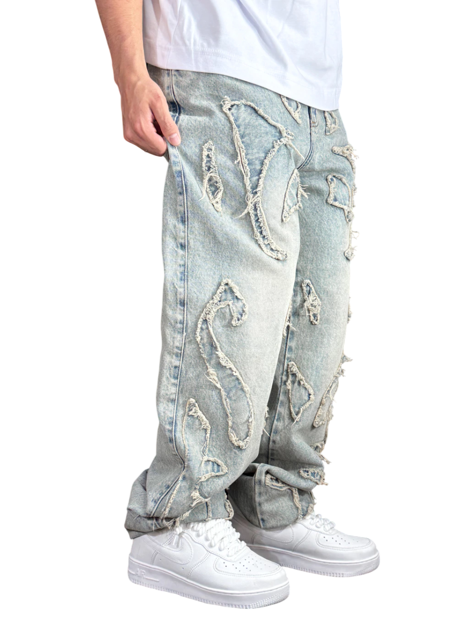 Calça Jeans Reta Tribal Dirty