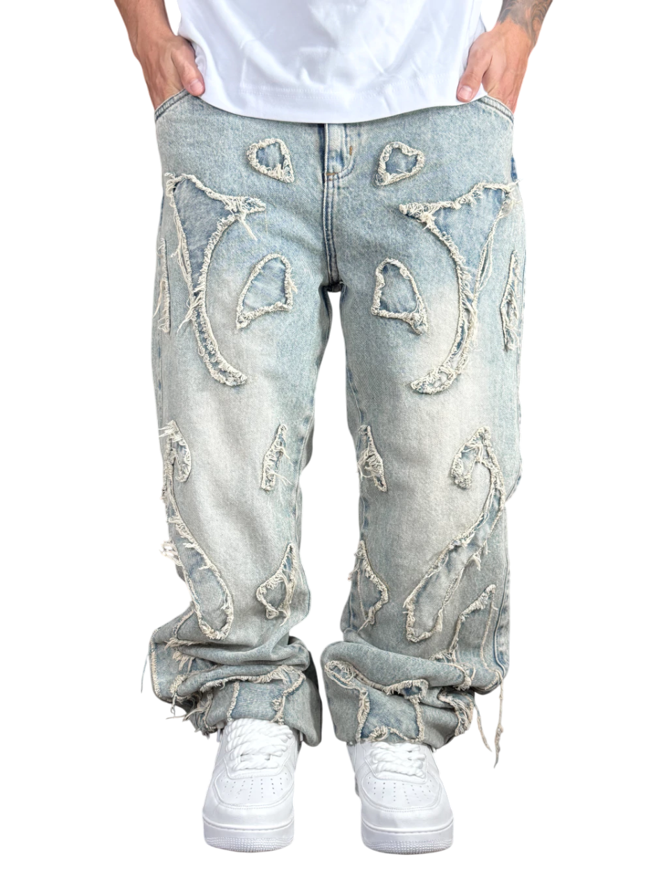 Calça Jeans Reta Tribal Dirty