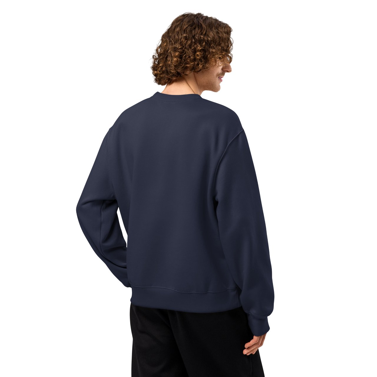 Luvane - Basic Oversized Blue Sweatshirt